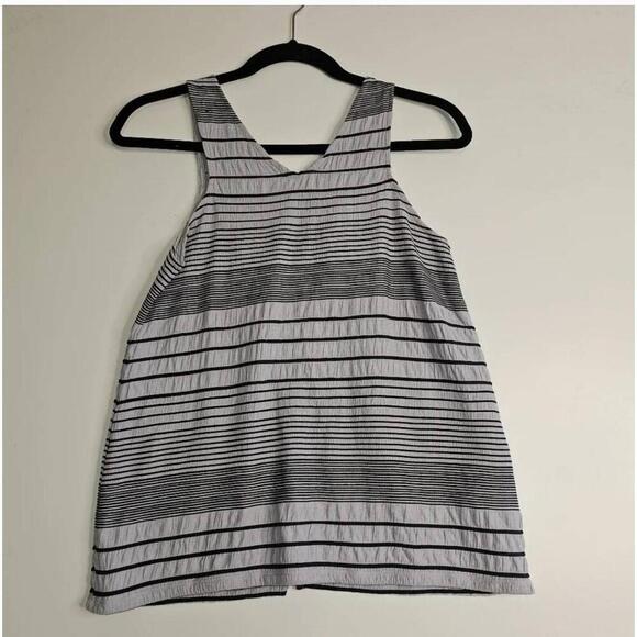 NWT Anthropologie Deletta Striped Tulip Sleeveless Tank Top XS - Picture 5 of 9
